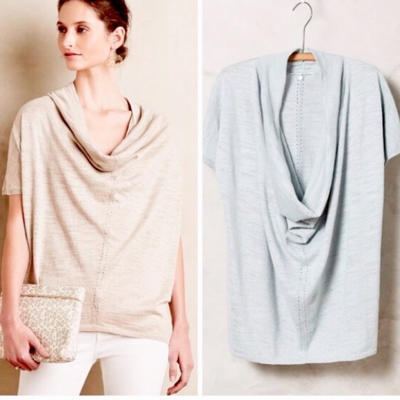 Anthropologie Sweaters - Knitted & Knotted Celice Cowl Neck Lace Sweater